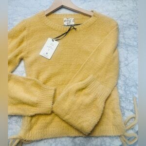 Hippie Rose Soft Gold Crew Neck Sweater